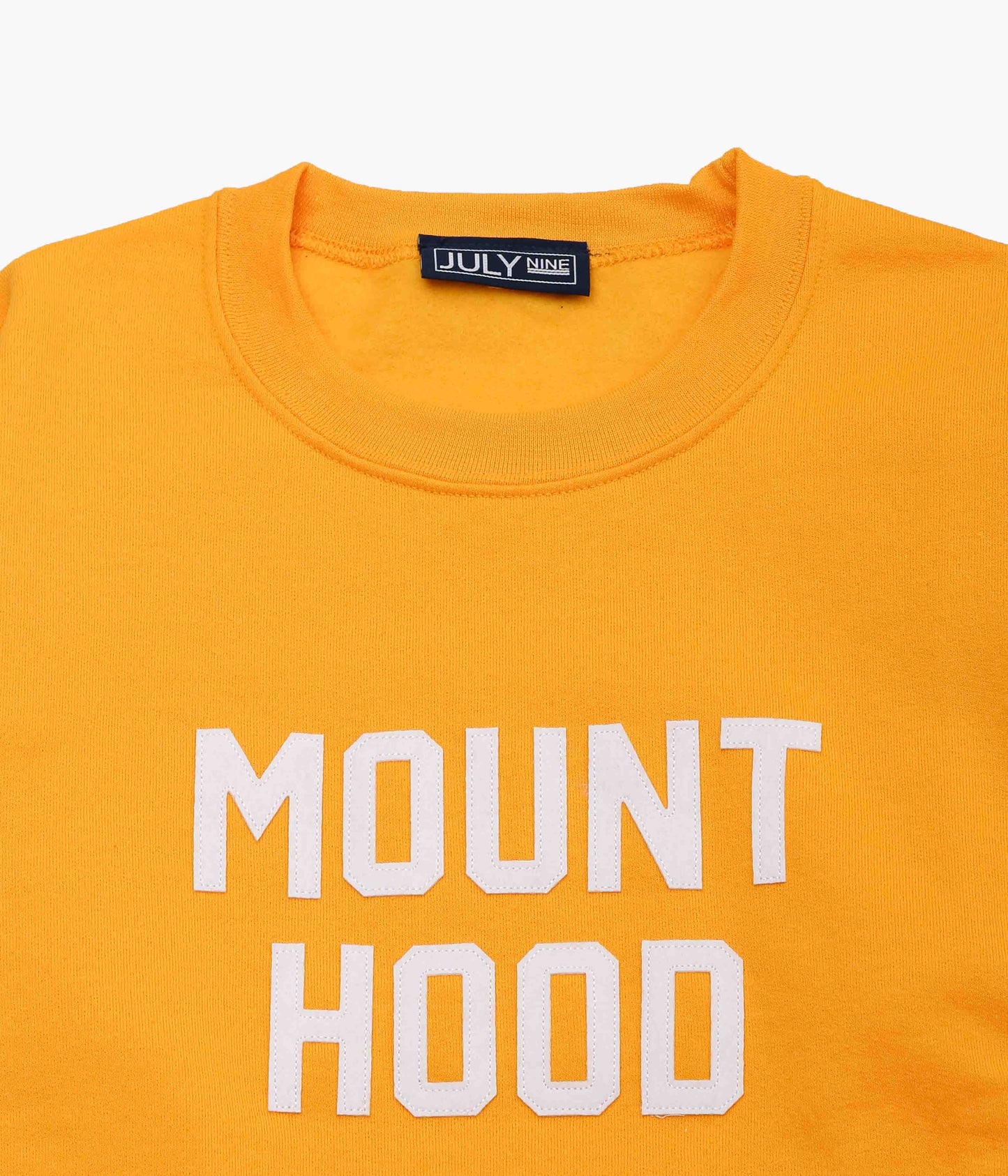 JULY NINE ''LETTERD SWEAT / MOUNT HOOD'' (GOLD)