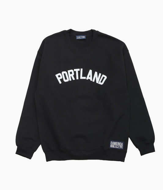 JULY NINE ''LETTERD SWEAT / PORTLAND'' (BLACK)