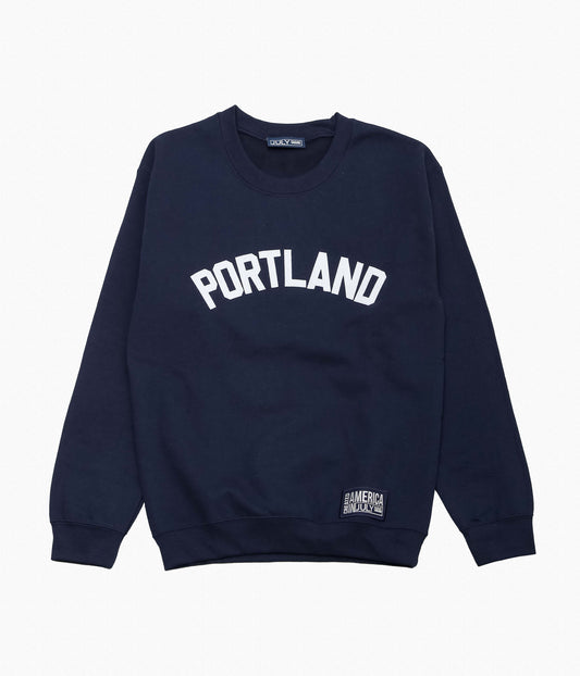 JULY NINE ''LETTERD SWEAT / PORTLAND'' (NAVY)
