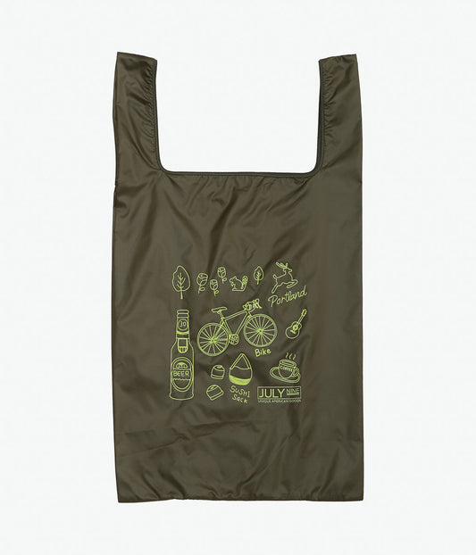 JULY NINE ''SHOPPING BAG OREGON'' (OLIVE)