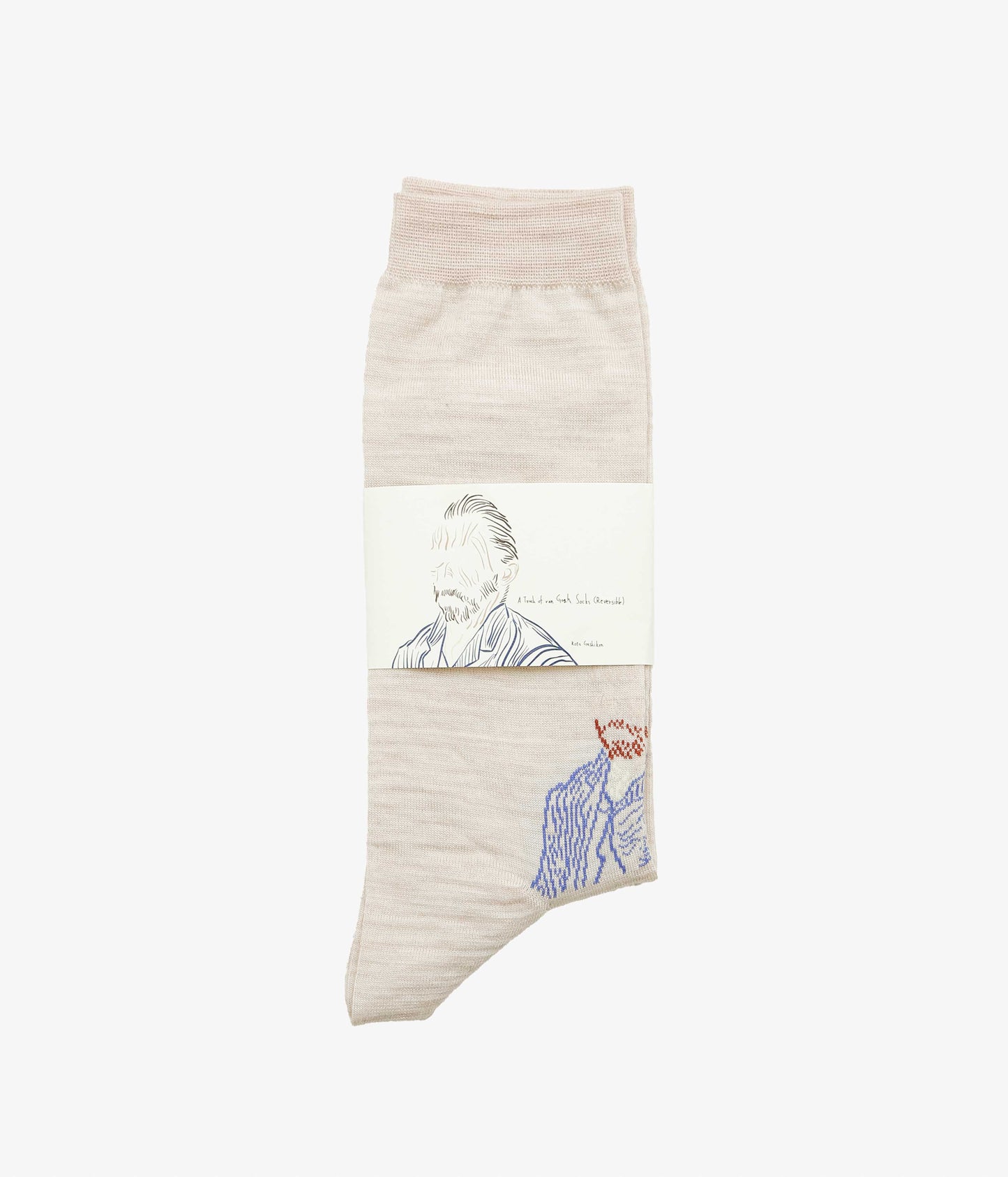 KOTA GUSHIKEN ''A TOUCH OF VAN GOGH SOCKS'' (LIGHT BEIGE)