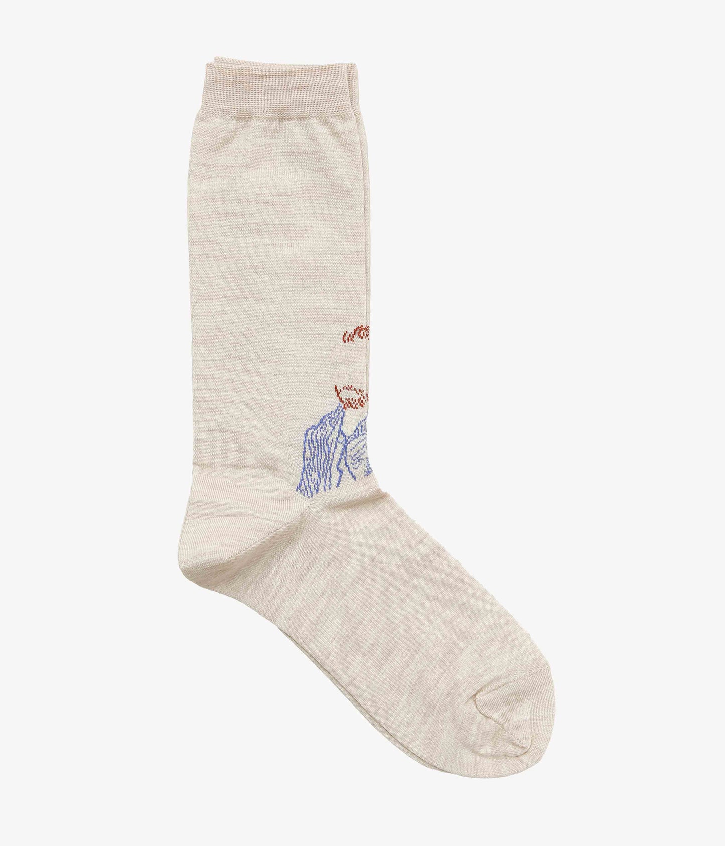 KOTA GUSHIKEN ''A TOUCH OF VAN GOGH SOCKS'' (LIGHT BEIGE)