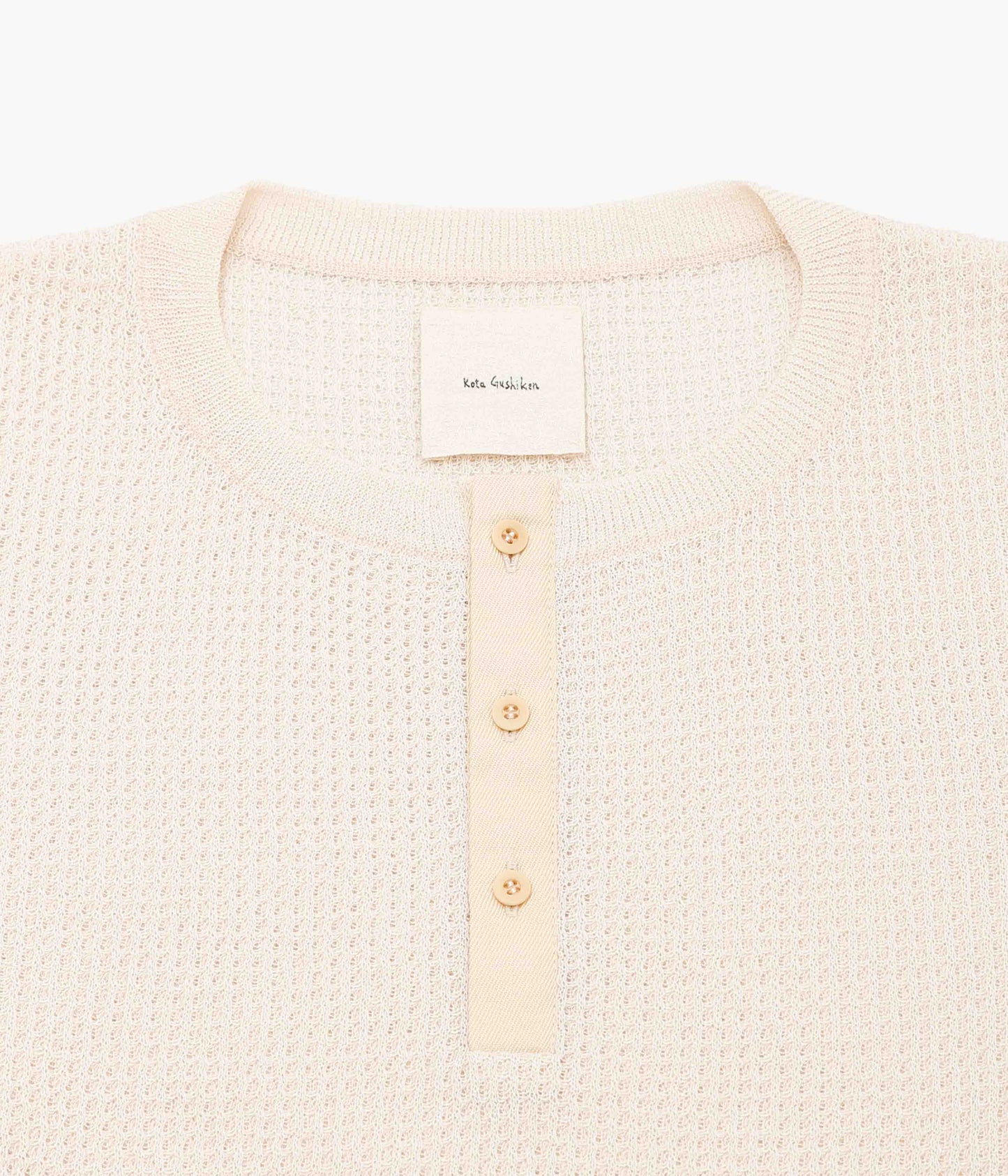 KOTA GUSHIKEN ''ANTI-THERMAL SHEER KNIT'' (BEIGE)