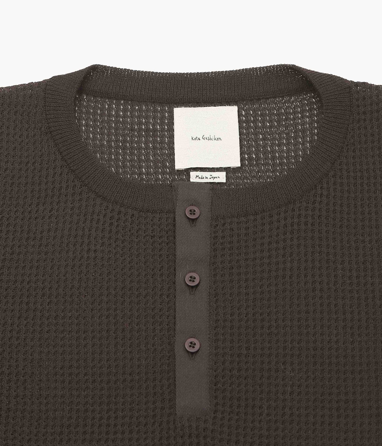 KOTA GUSHIKEN ''ANTI-THERMAL SHEER KNIT'' (BROWN)