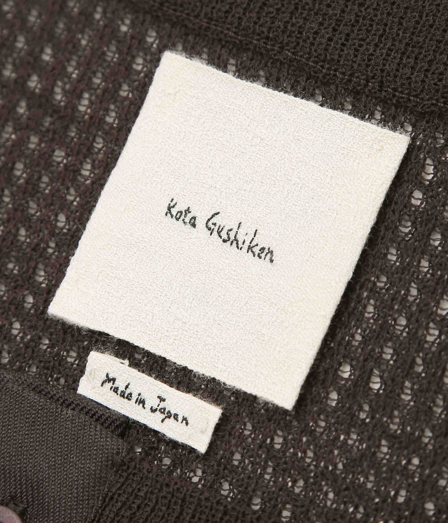 KOTA GUSHIKEN ''ANTI-THERMAL SHEER KNIT'' (BROWN)