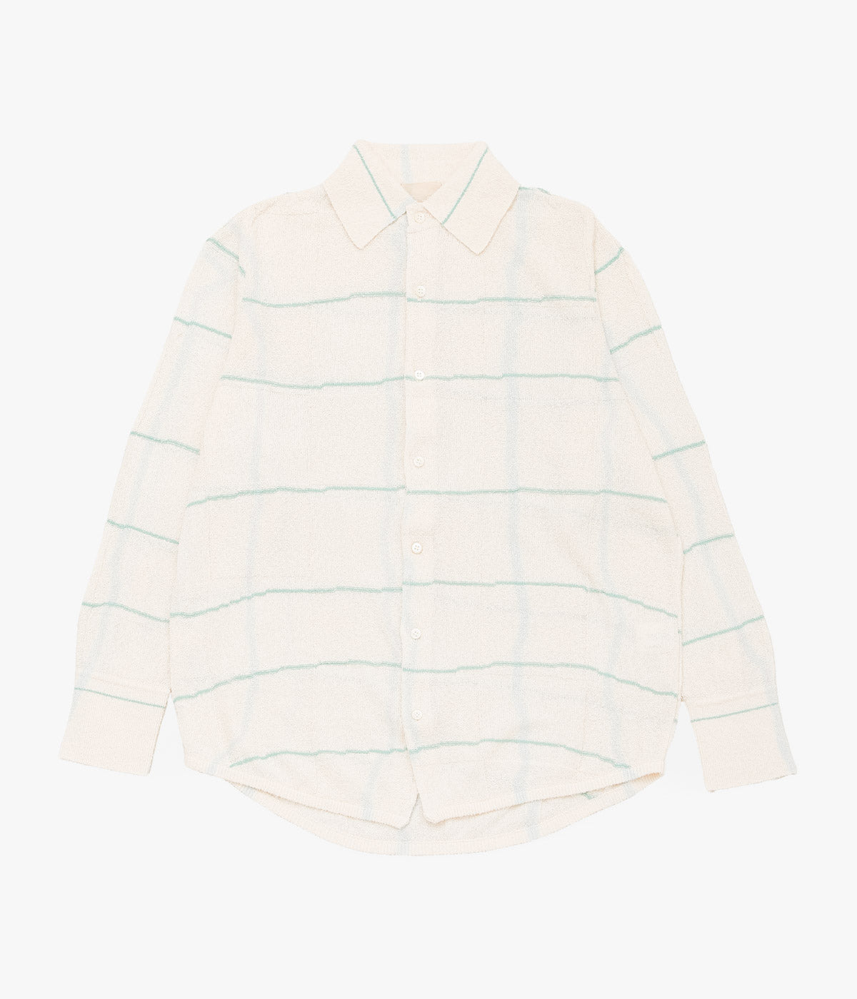 KOTA GUSHIKEN ''CHUSEN DYEING PLAID SHIRT'' (WHITE)