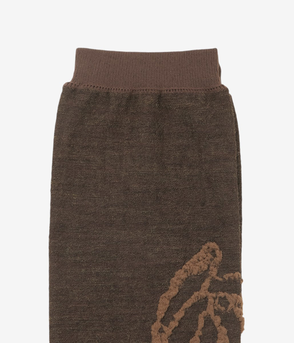 KOTA GUSHIKEN ''DHAND OF RODIN SOCKS-A BIT 3D'' (BROWN)