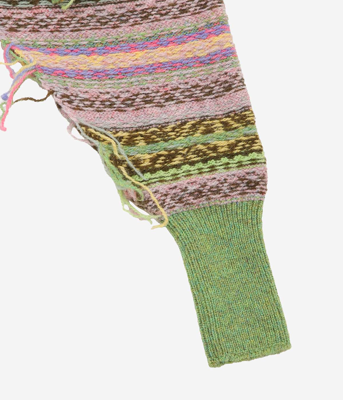 kota gushiken 手編みマフラー KOTA GUSHIKEN ''JUMPER-ISH SCARF'' (GREEN) – THE STORE BY MAIDENS