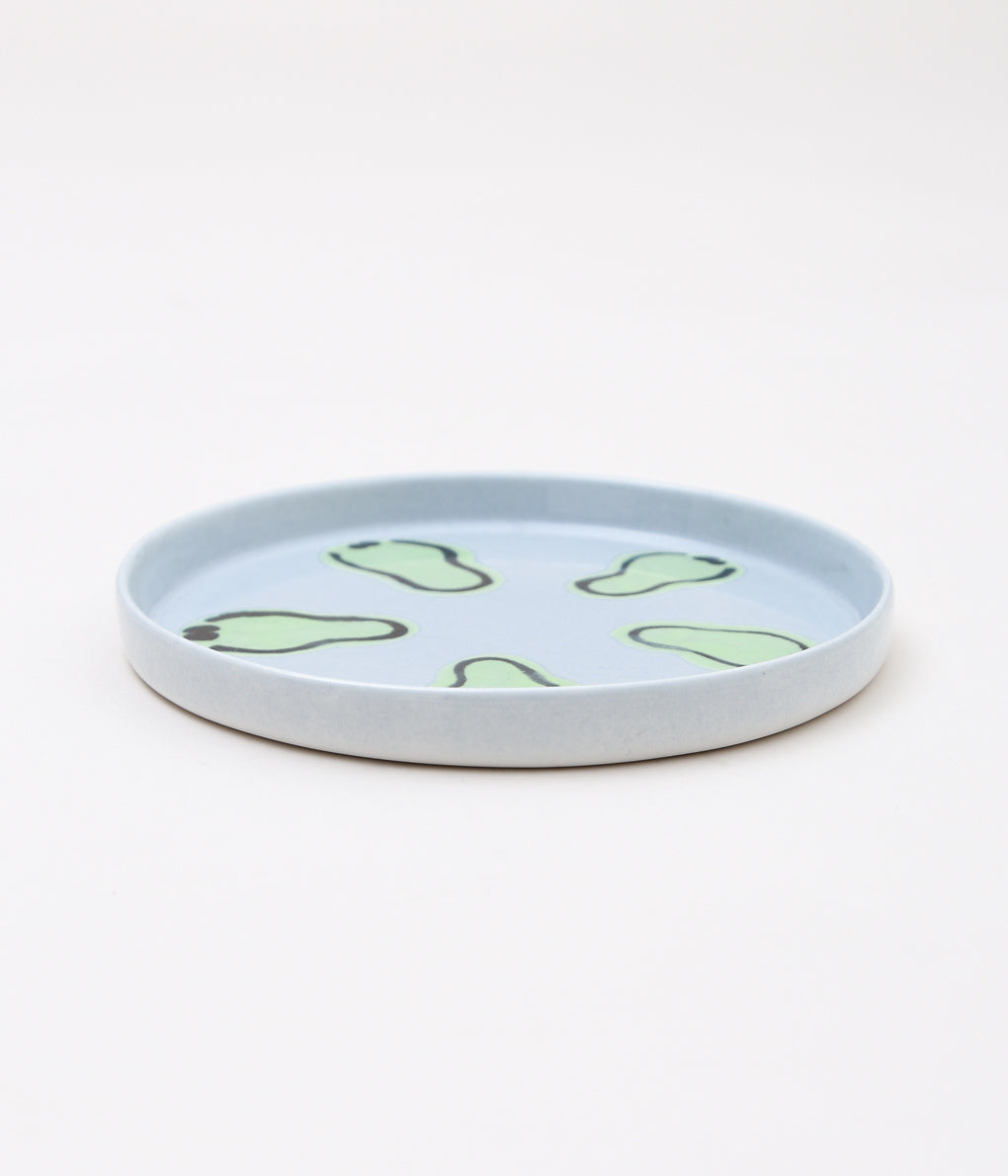 KOTA GUSHIKEN ''MELTED SMILE BABY PLATE''(LIGHT BLUE GRAY①)