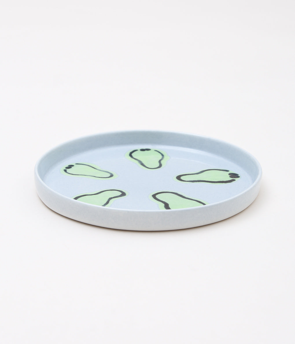 KOTA GUSHIKEN ''MELTED SMILE BABY PLATE''(LIGHT BLUE GRAY①)