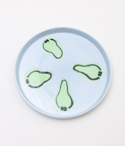 KOTA GUSHIKEN ''MELTED SMILE BABY PLATE'' (LIGHT BLUE GRAY②)