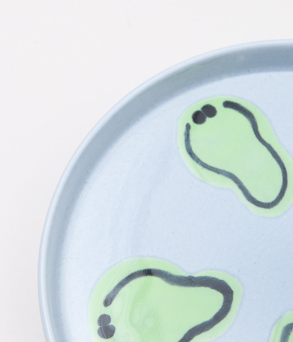 KOTA GUSHIKEN ''MELTED SMILE BABY PLATE'' (LIGHT BLUE GRAY②