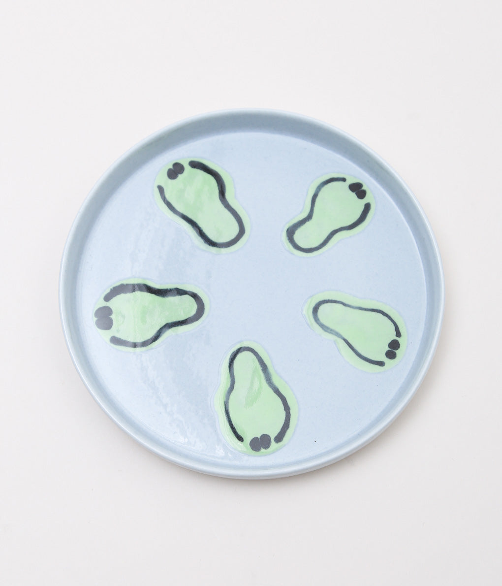 KOTA GUSHIKEN ''MELTED SMILE BABY PLATE''(LIGHT BLUE GRAY①)