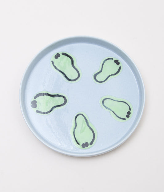 KOTA GUSHIKEN ''MELTED SMILE BABY PLATE'' (LIGHT BLUE GRAY①)