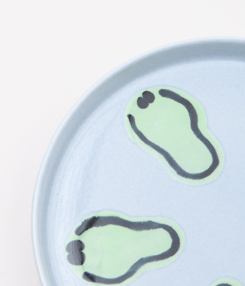 KOTA GUSHIKEN ''MELTED SMILE BABY PLATE''(LIGHT BLUE GRAY①)