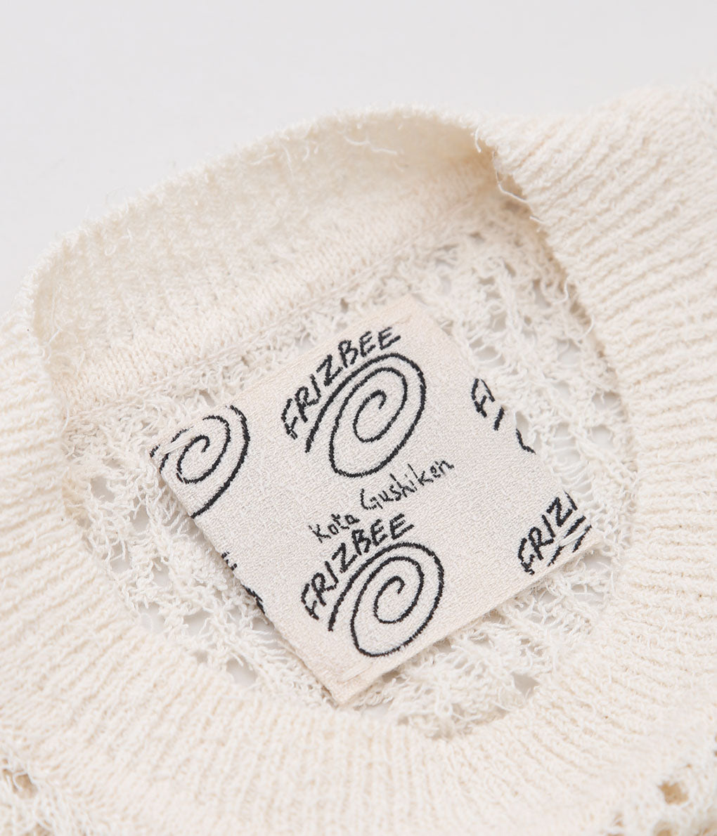 トップス kotagushiken Melted Smile with Frizbee KOTA GUSHIKEN ''MELTED SMILE WITH FRIZBEE'' (WHITE) – THE