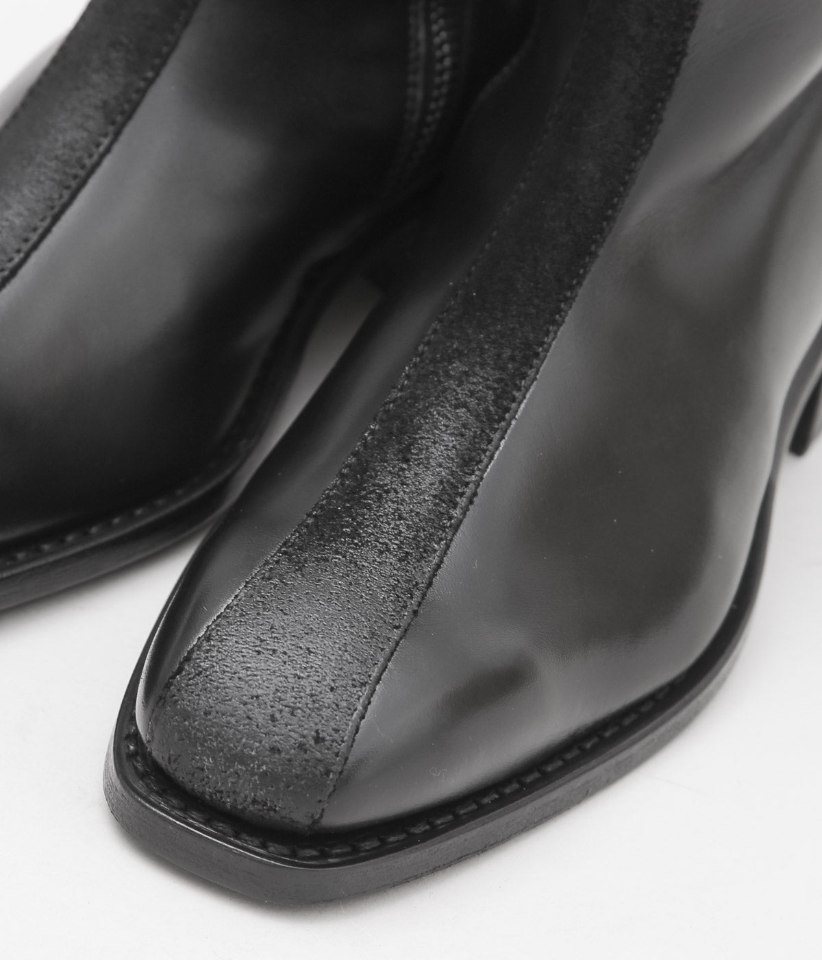 KRISTIAN-KRISTIAN ''PEDESTRIAN BOOT'' (BLACK / CALF LEATHERE×WAXED SUEDE)