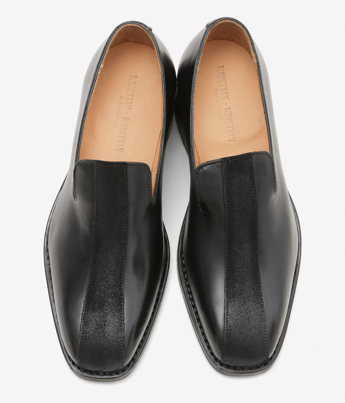 KRISTIAN-KRISTIAN ''PEDESTRIAN LOAFER'' (BLACK / CALF LEATHERE×WAXED SUEDE)