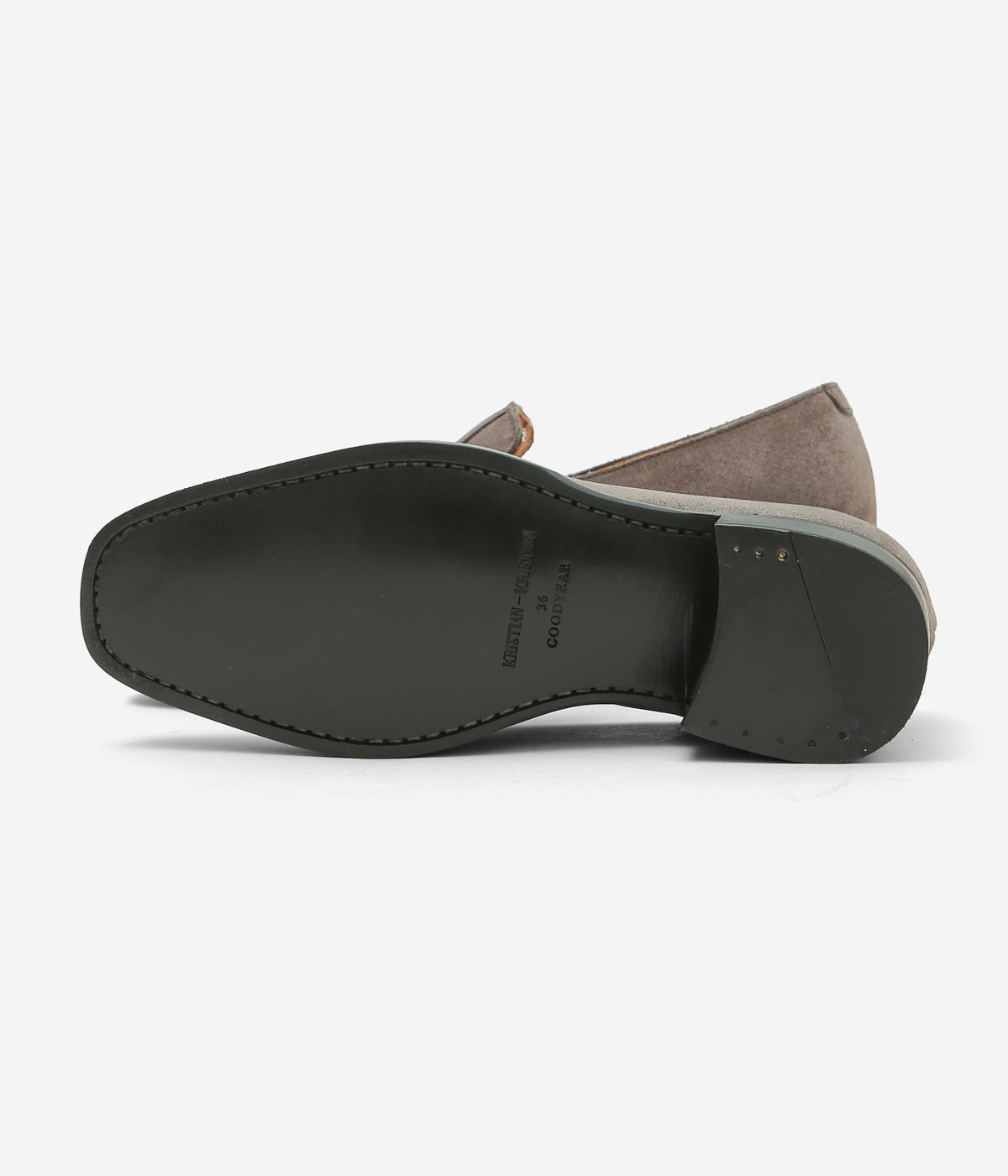 KRISTIAN-KRISTIAN ''PEDESTRIAN LOAFER'' (GREY / WAXED SUEDE)