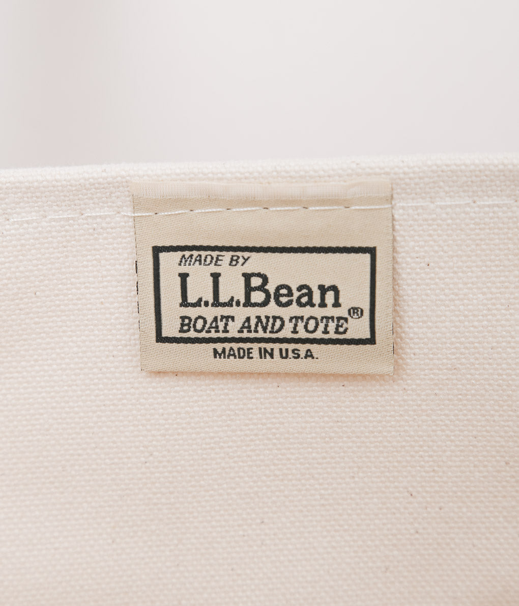 L.L. BEAN ''BOAT&TOTE BAG LARGE'' (BLUE TRIM)