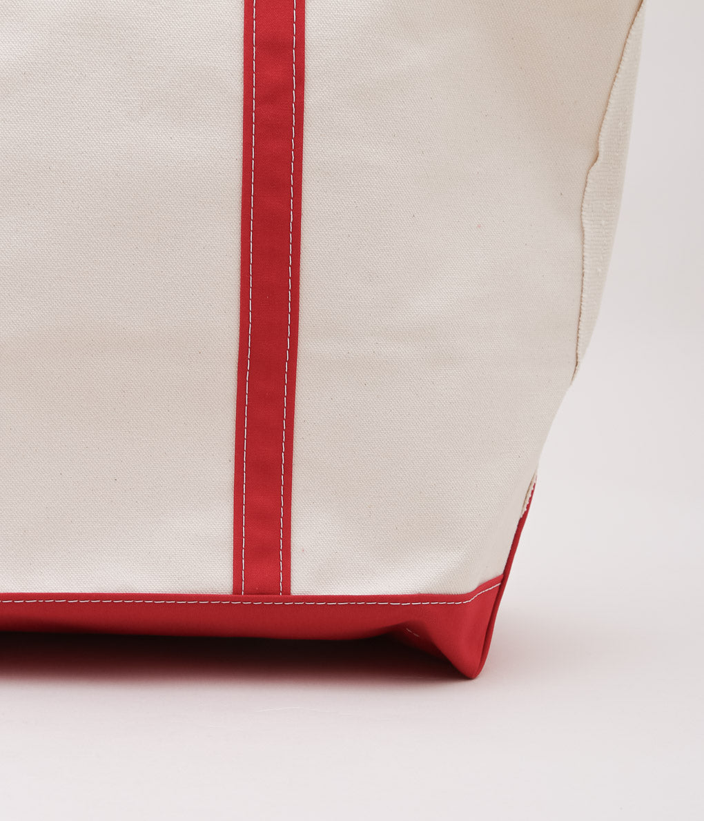 L.L. BEAN ''BOAT&TOTE BAG LARGE'' (RED TRIM)