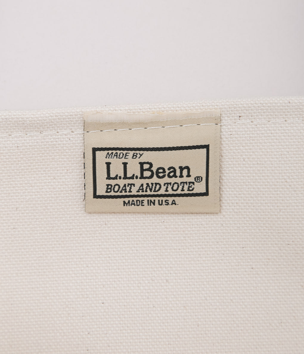 L.L. BEAN ''BOAT&TOTE BAG LARGE'' (BLACK TRIM)