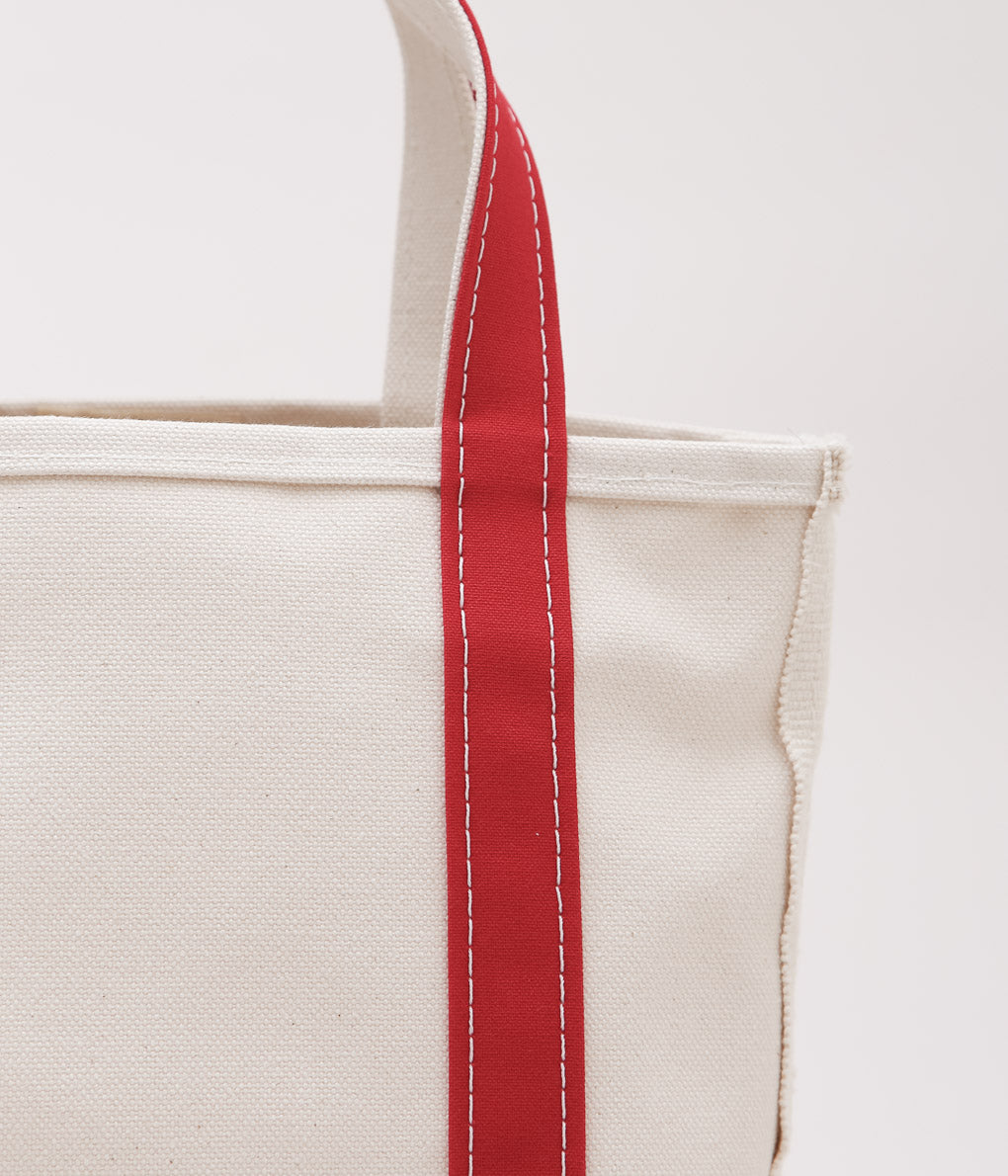 L.L. BEAN''BOAT&TOTE BAG SMALL'' (RED TRIM)