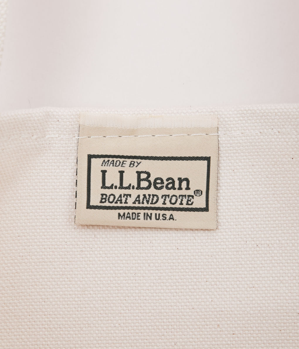 L.L. BEAN''BOAT&TOTE BAG SMALL'' (RED TRIM)