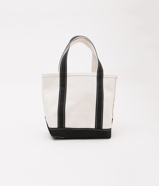 LL BEAN''BOAT&TOTE BAG SMALL'' (BLACK TRIM)
