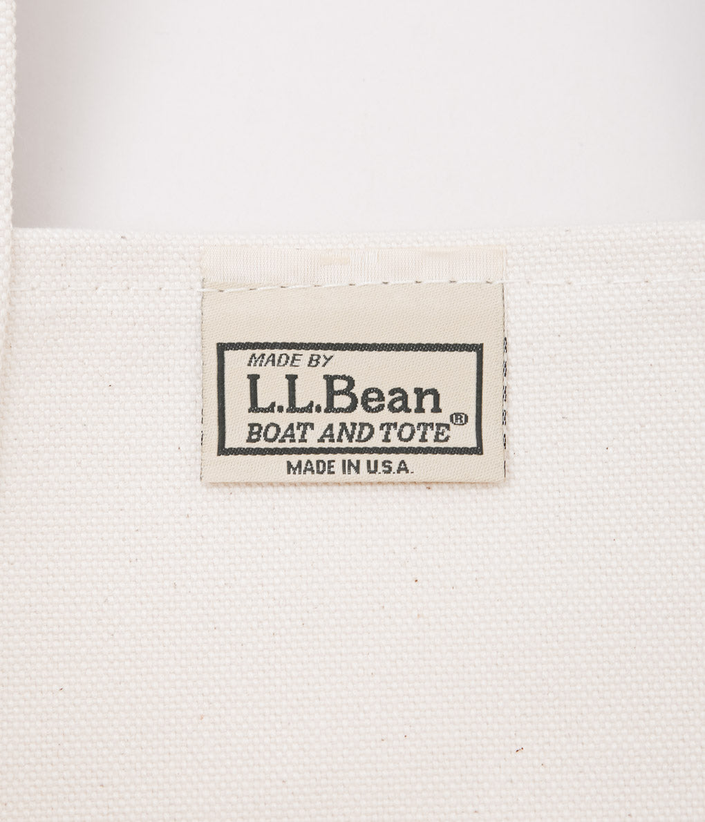 L.L. BEAN''BOAT&TOTE BAG SMALL'' (BLACK TRIM)