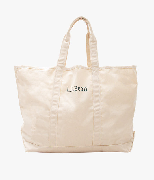 L.L. BEAN "GROCERY TOTE LOGO LARGE"(NATURAL)