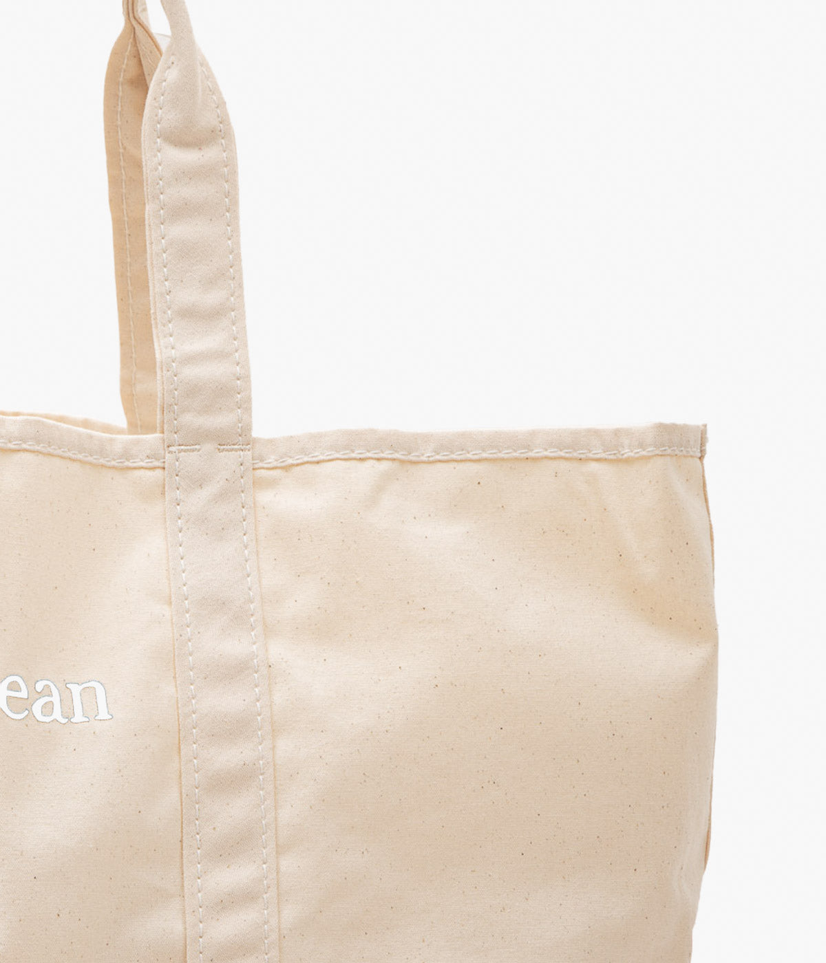 L.L. BEAN "GROCERY TOTE LOGO LARGE"(NATURAL)