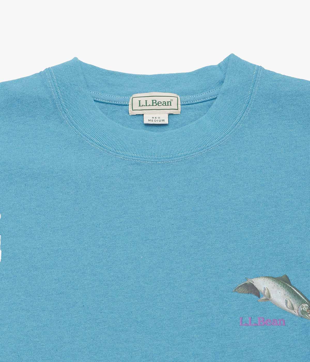 L.L. BEAN JAPAN EDITION ''BEAN'S 1980SS CATALOG TROUT-TEE'' (TOP TEAL)