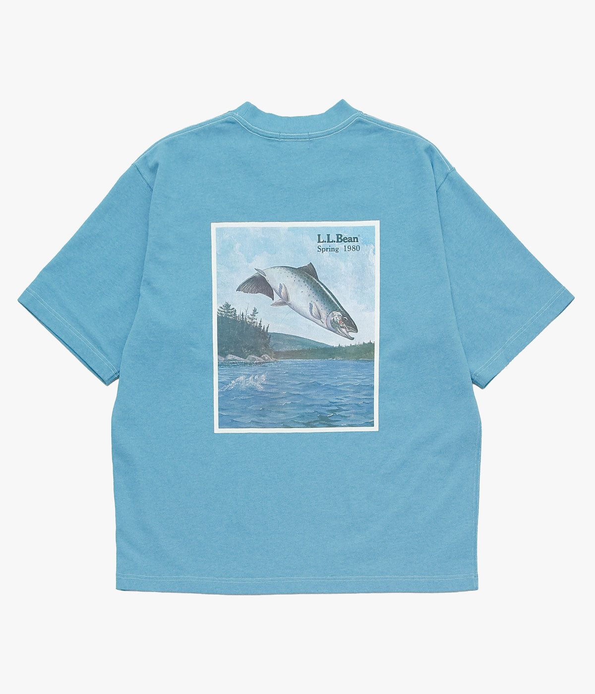 L.L. BEAN JAPAN EDITION ''BEAN'S 1980SS CATALOG TROUT-TEE'' (TOP TEAL)