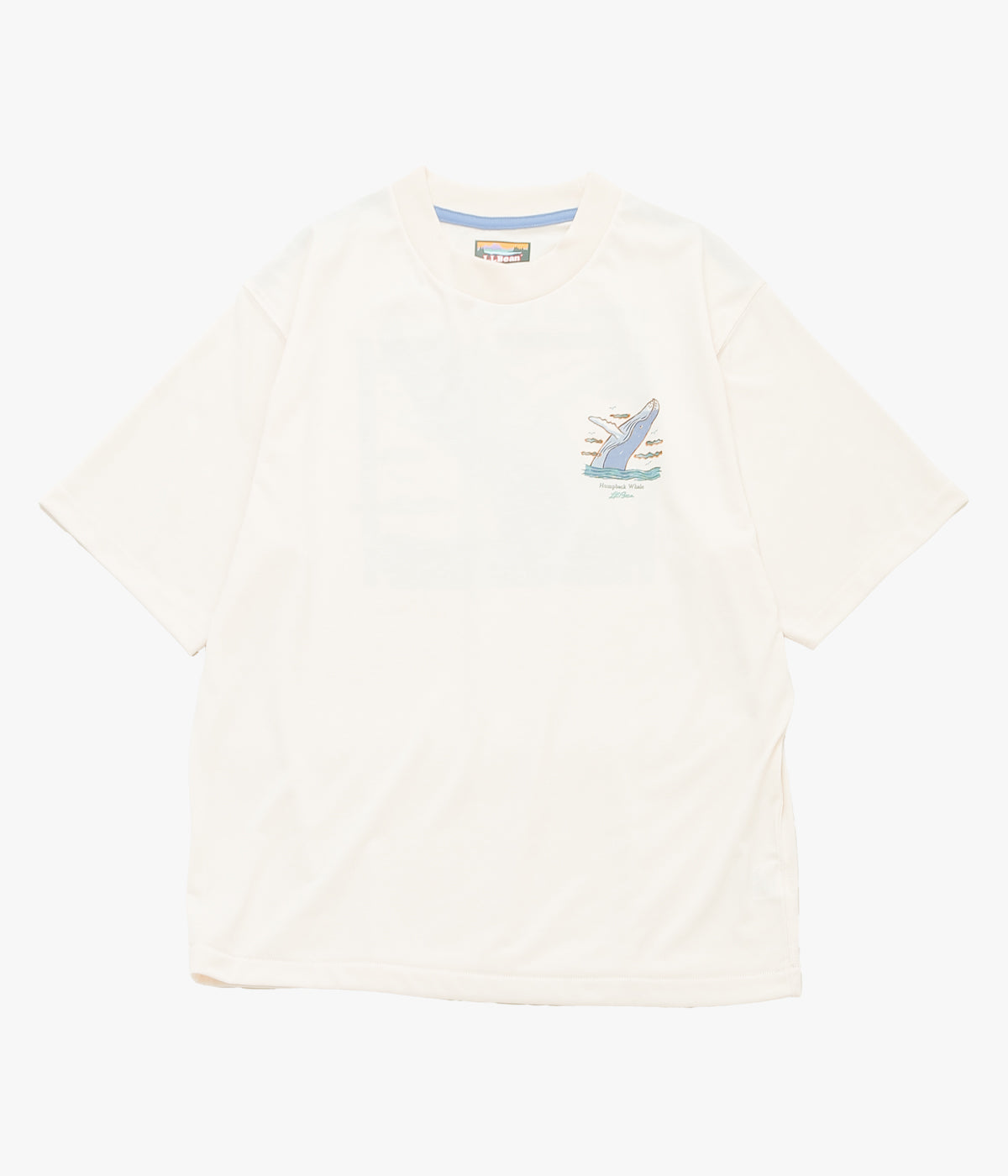 L.L. BEAN JAPAN EDITION ''DOVER FOXCROFT SHORT-SLEEVE TEE'' (HUMPBACK WHALE)
