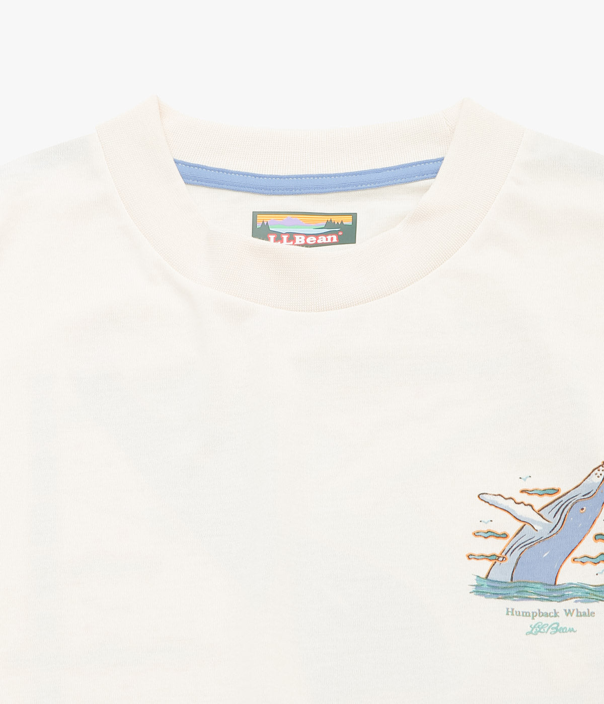 L.L. BEAN JAPAN EDITION ''DOVER FOXCROFT SHORT-SLEEVE TEE'' (HUMPBACK WHALE)
