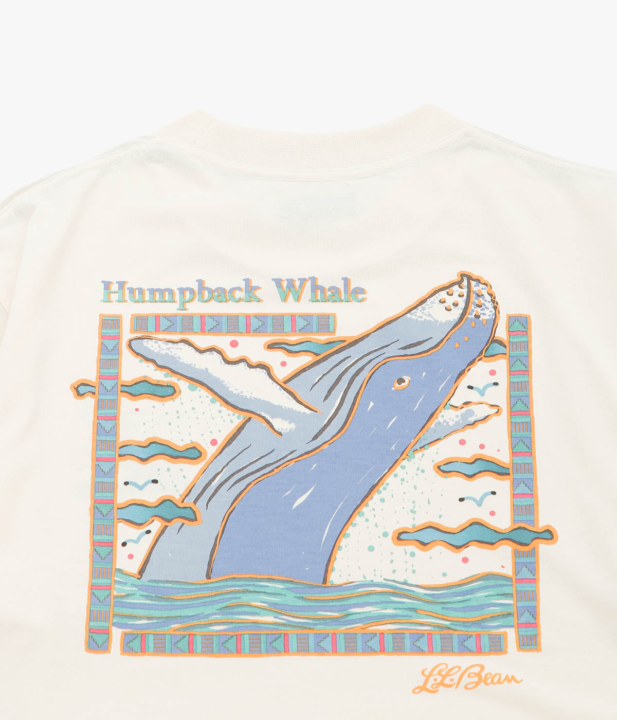 L.L. BEAN JAPAN EDITION ''DOVER FOXCROFT SHORT-SLEEVE TEE'' (HUMPBACK WHALE)