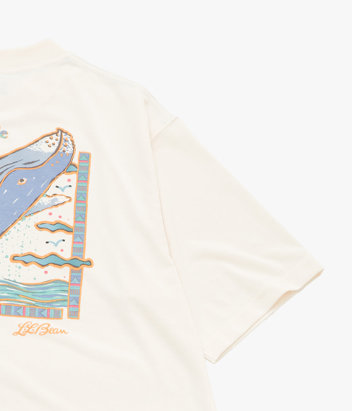 L.L. BEAN JAPAN EDITION ''DOVER FOXCROFT SHORT-SLEEVE TEE'' (HUMPBACK WHALE)