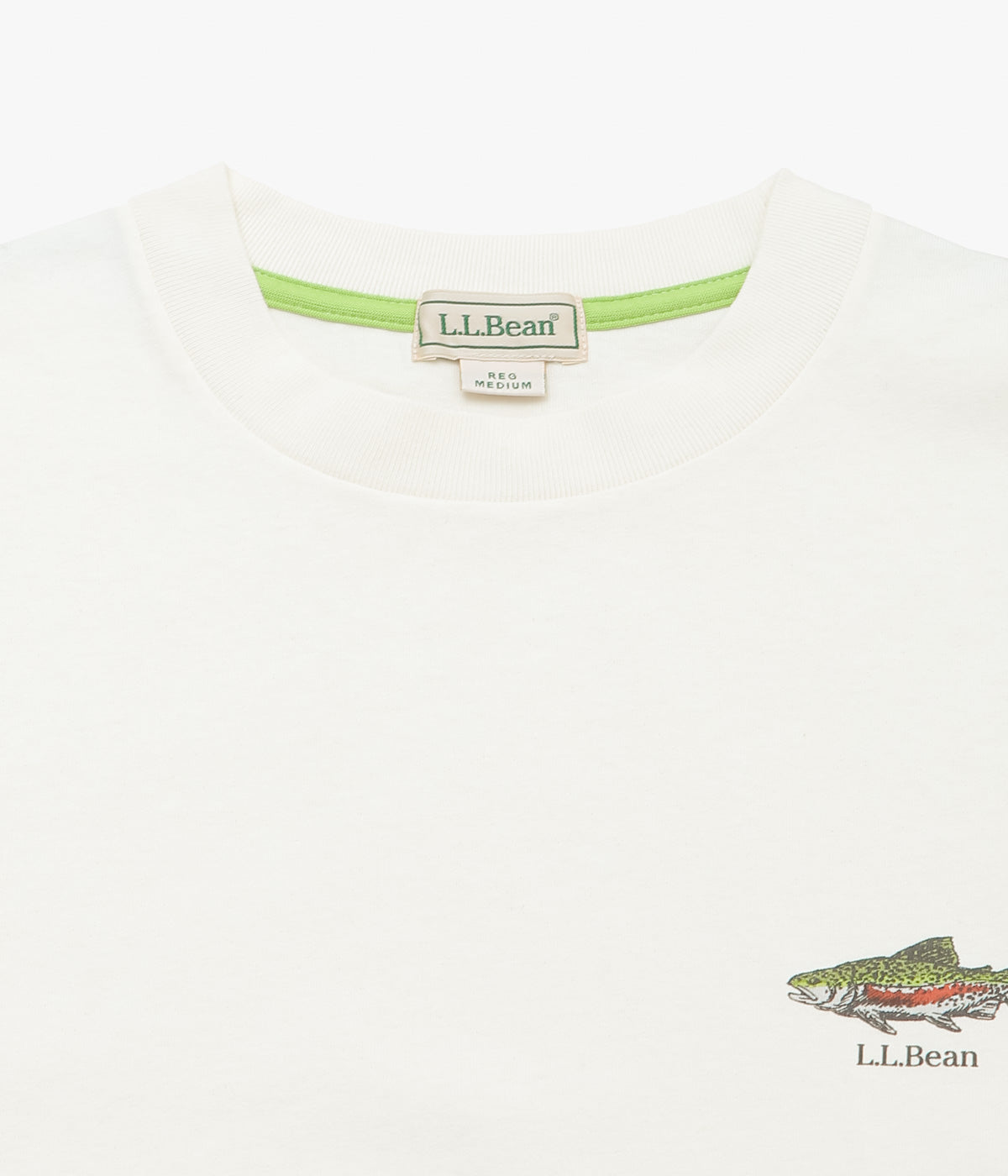 L.L. BEAN JAPAN EDITION "MORRILL SHORT-SLEEVE CHEST GRAPHIC TEE" (RAINBOW TROUT)