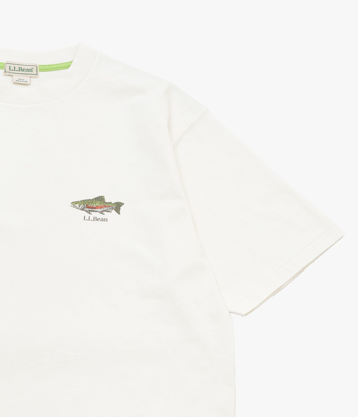 L.L. BEAN JAPAN EDITION "MORRILL SHORT-SLEEVE CHEST GRAPHIC TEE" (RAINBOW TROUT)