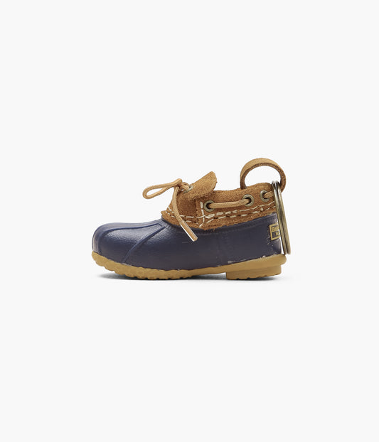 LL BEAN ''LLBEAN RUBBER MOC KEY CHAIN'' (BLUE/BROWN)