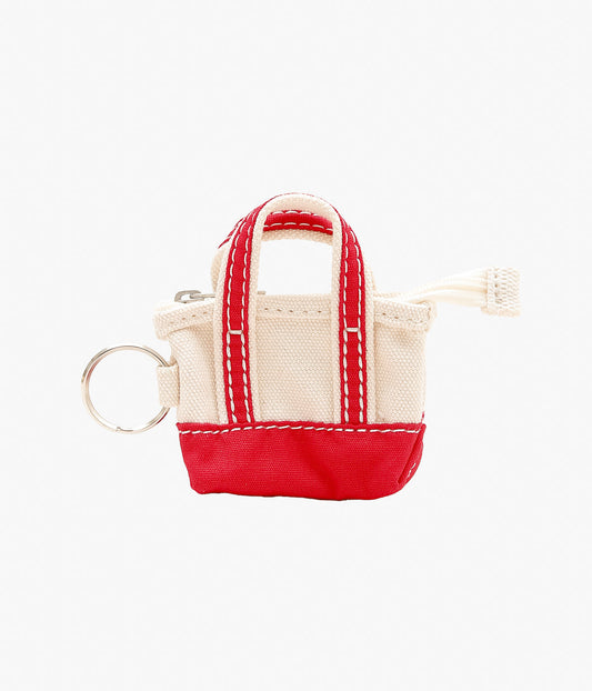 LL BEAN ''LLBEANTOTE BAG KEY CHAIN'' (RED)
