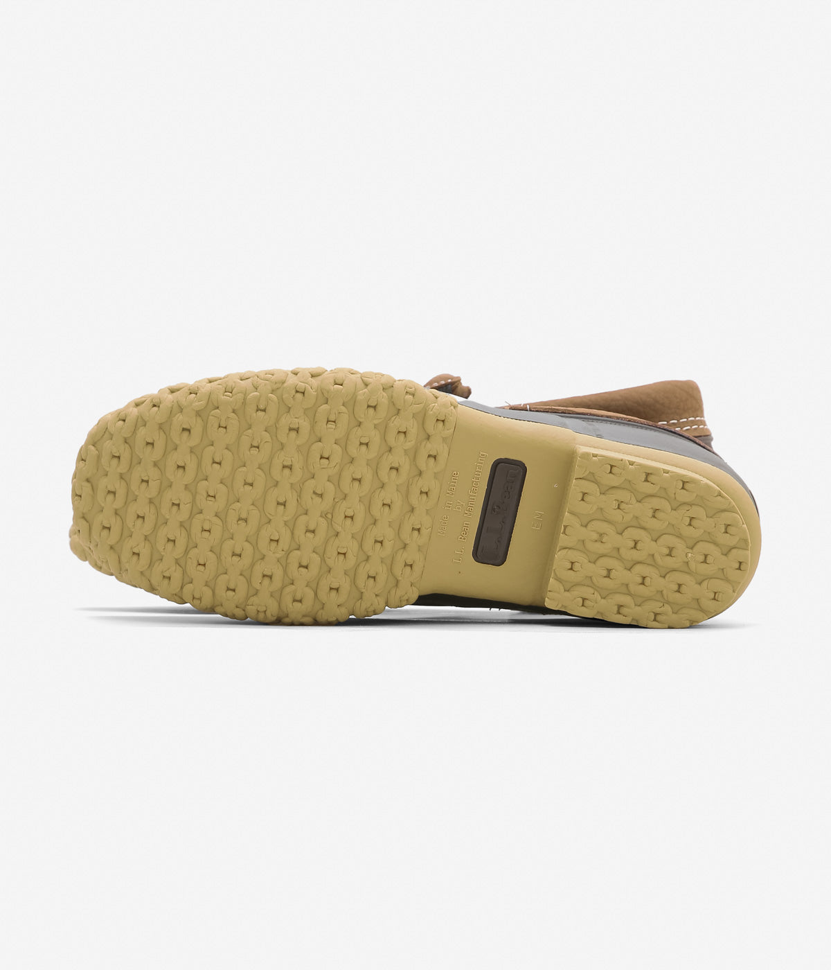L.L. BEAN "RUBBER MOC SLIP ON MEN'S" (ALLSPICE/BROWN)