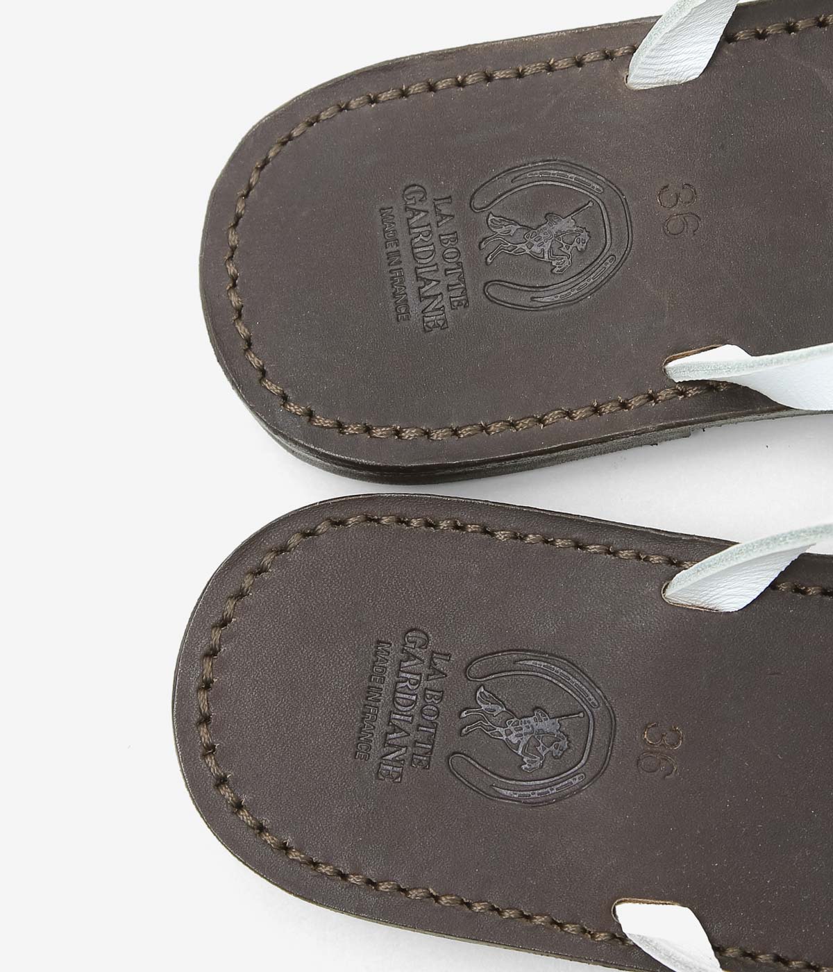 LA BOTTE GARDIANE ''TONG'' (WHITE/BROWN)