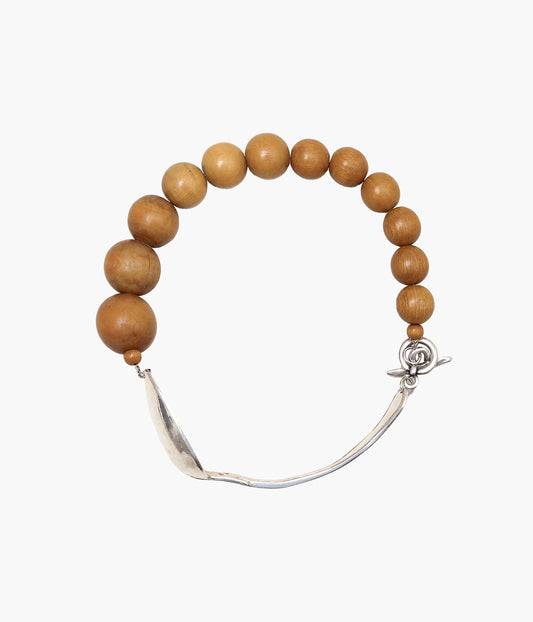LA CATERINA JEWELRY ''SAVONE NECKLACE'' (BEIGE WOOD)