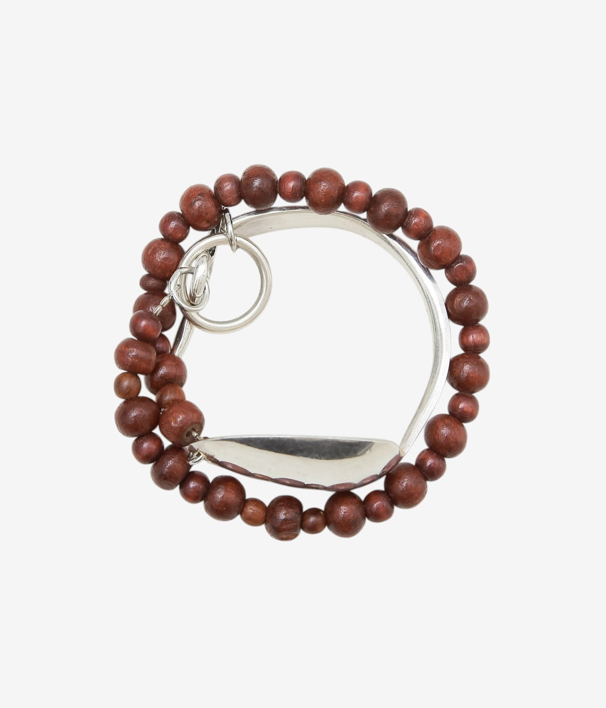 LA CATERINA JEWELRY ''SMALL WOODEN BEAD BRACELET'' (WINE)