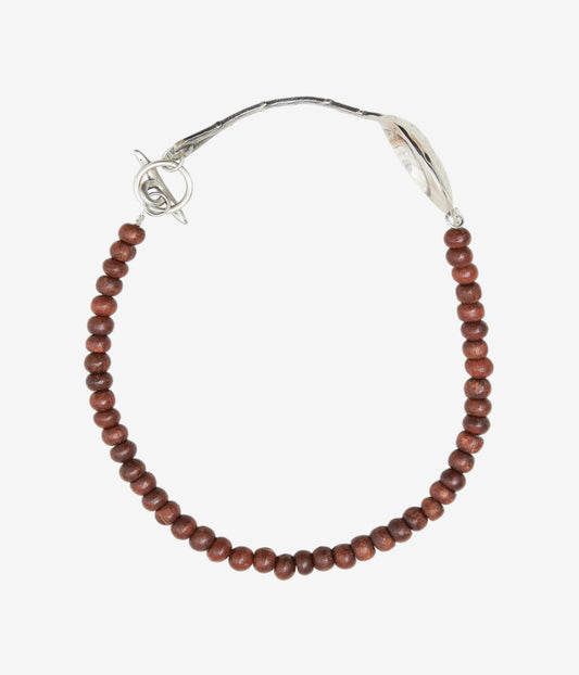 LA CATERINA JEWELRY "SMALL WOODEN BEAD NECKLACE" (WINE)