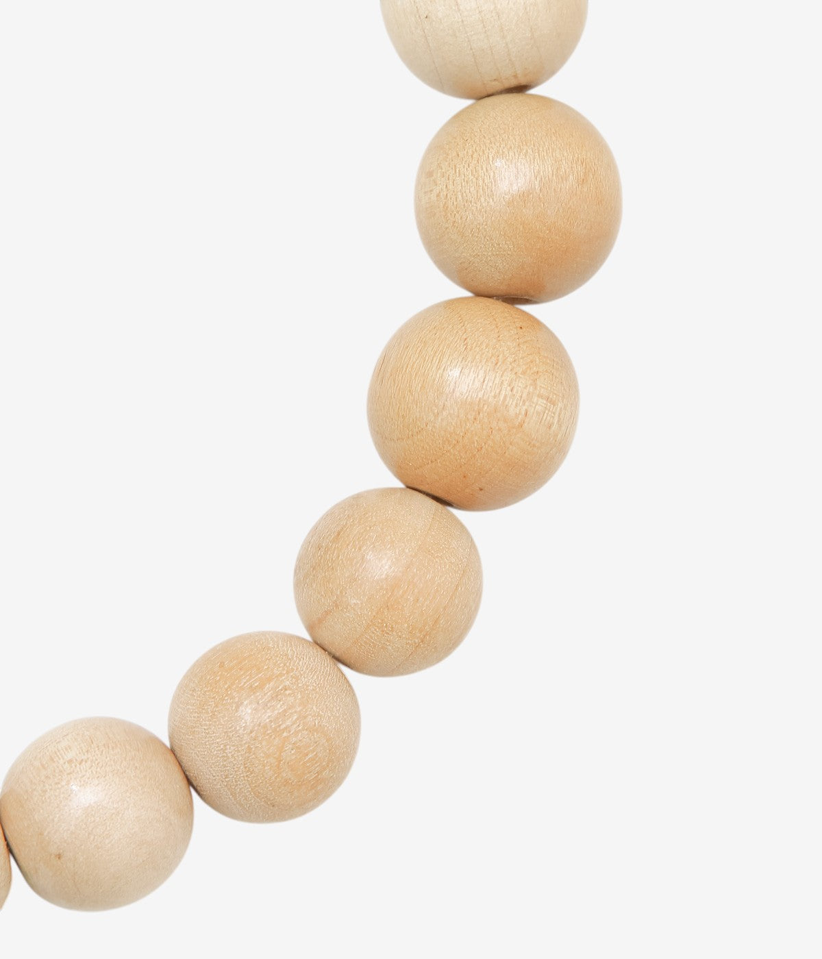 LA CATERINA JEWELRY ''WOODEN BEAD NECKLACE'' (LIGHT WOOD)