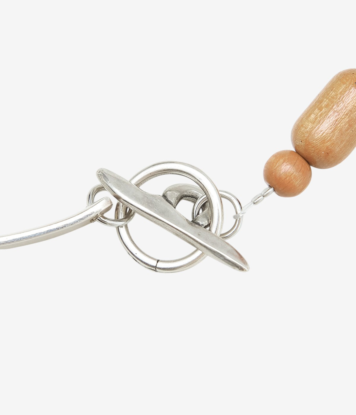 LA CATERINA JEWELRY ''WOODEN BEAD NECKLACE 2'' (OVAL ORANGE WOOD)