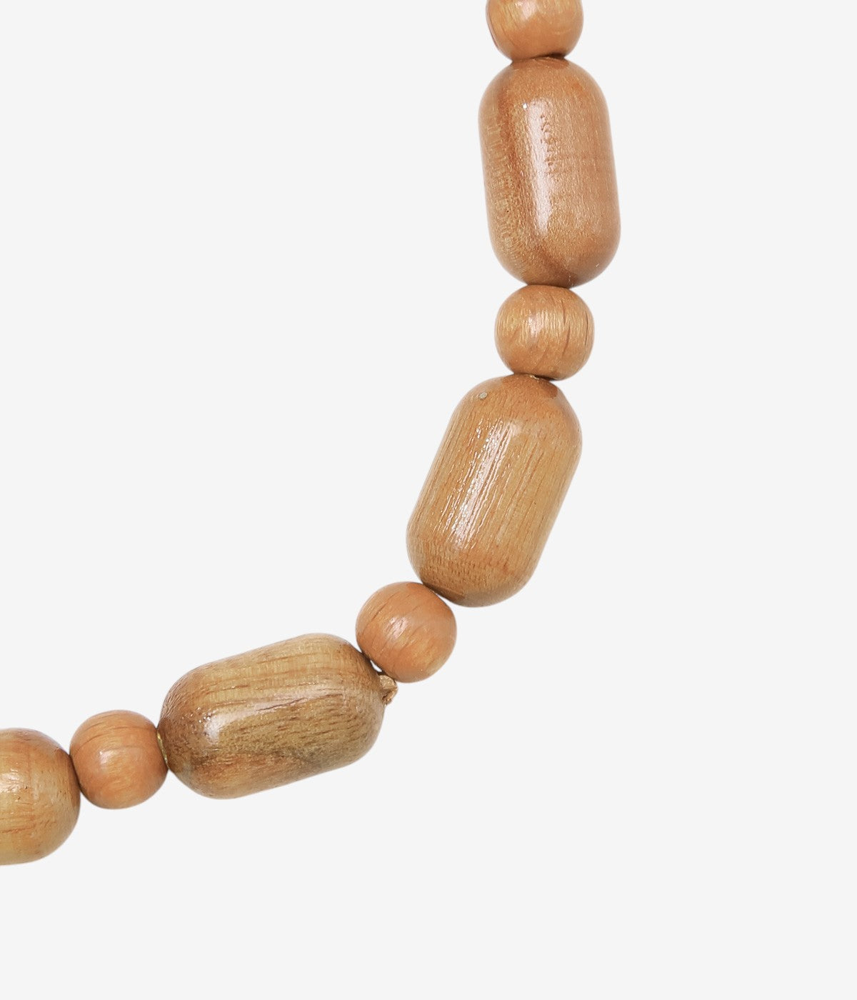LA CATERINA JEWELRY ''WOODEN BEAD NECKLACE 2'' (OVAL ORANGE WOOD)